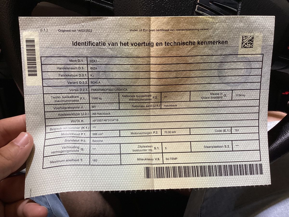 1º matriculación