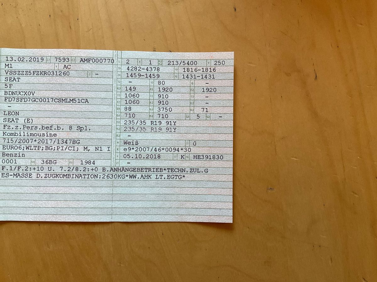 1º matriculación
