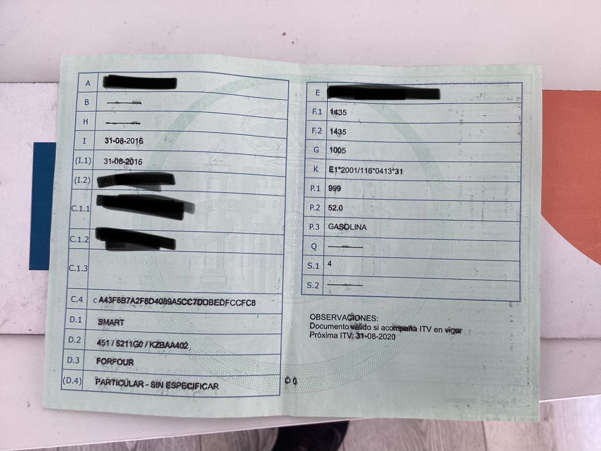 1º matriculación
