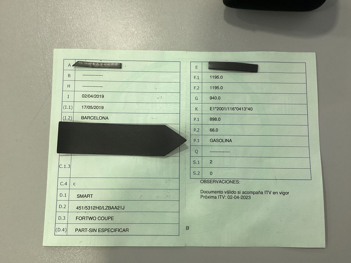 1º matriculación