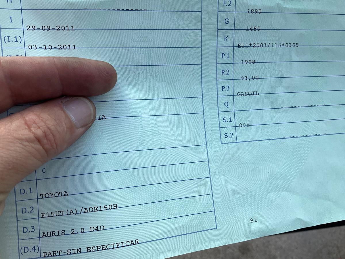 1º matriculación