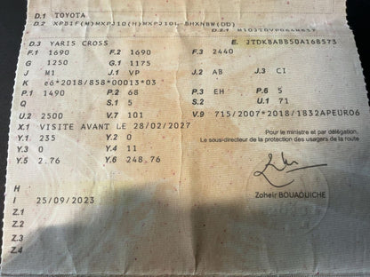 1º matriculación