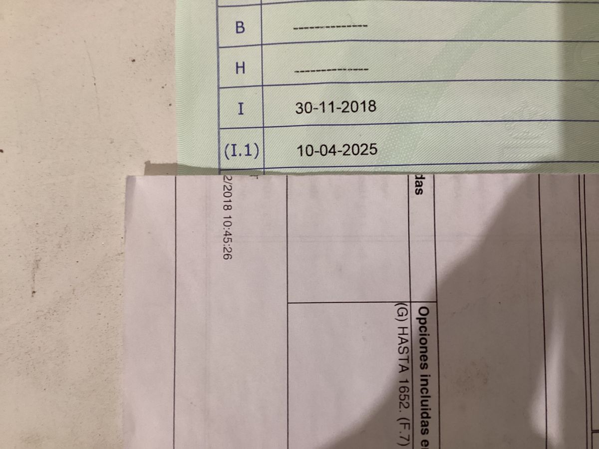 1º matriculación