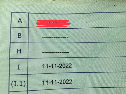 1º matriculación
