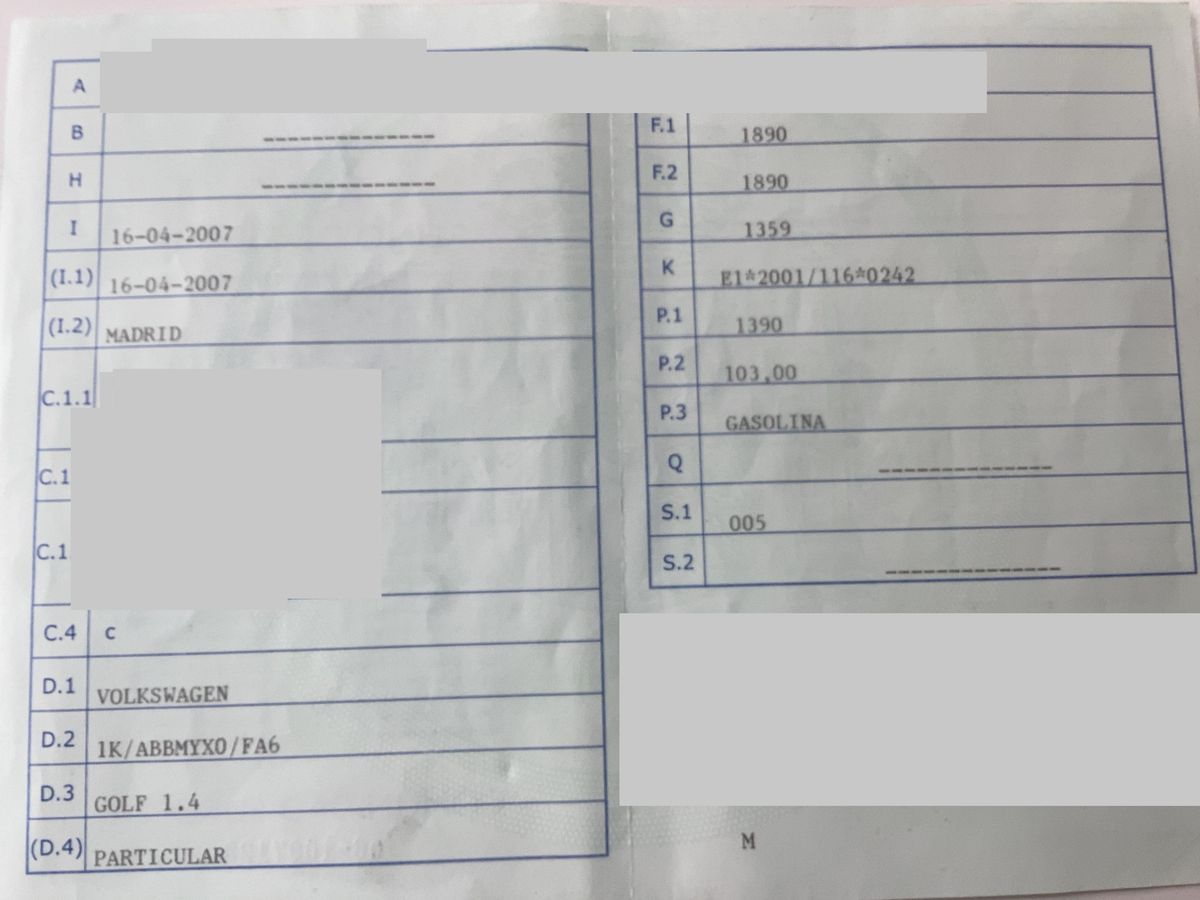 1º matriculación