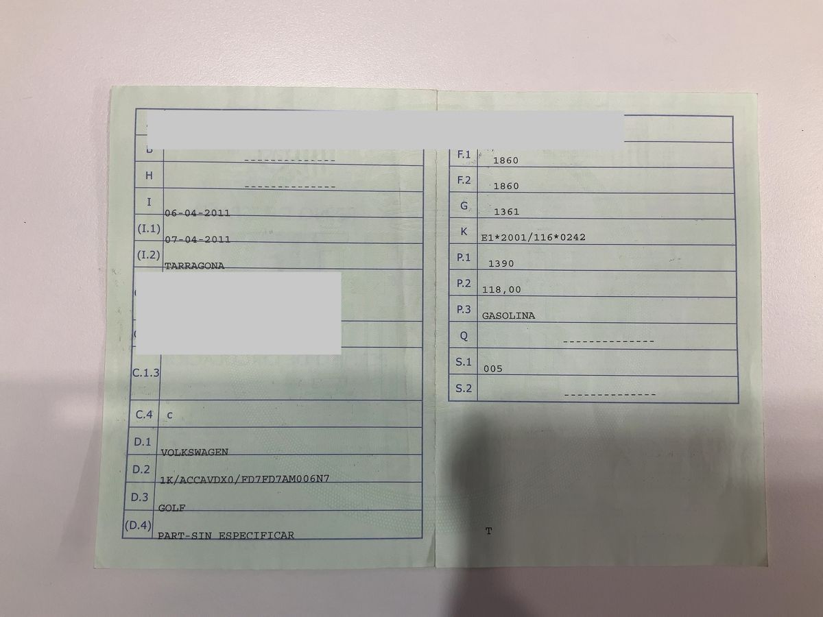 1º matriculación