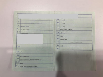 1º matriculación