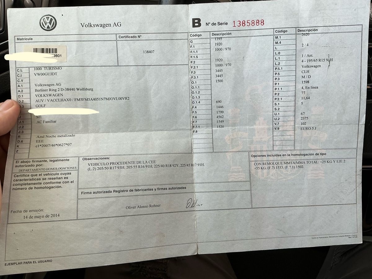 1º matriculación