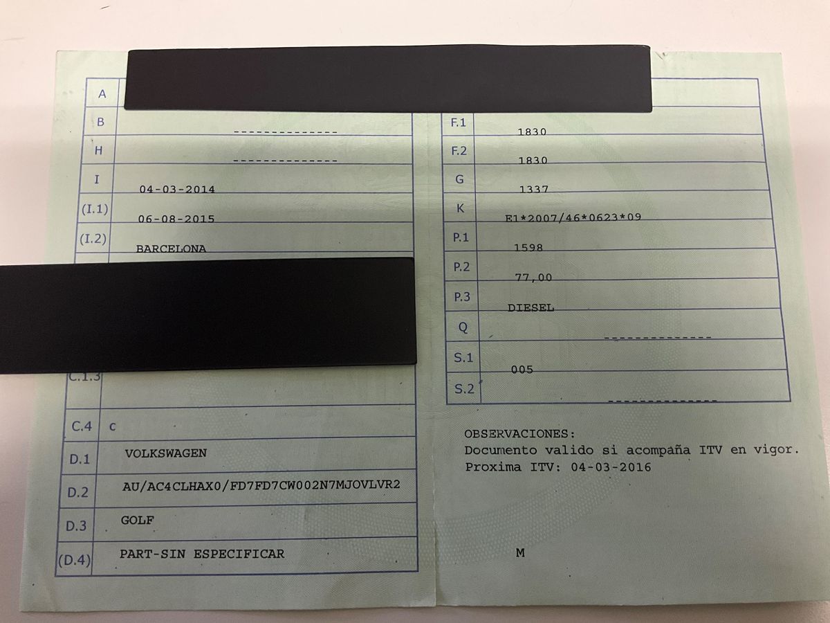 1º matriculación