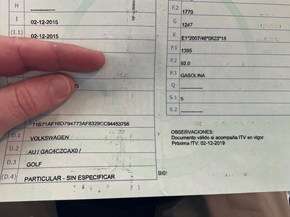 1º matriculación