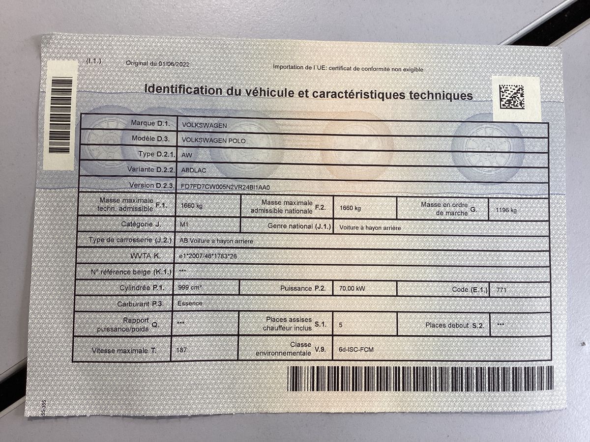 1º matriculación