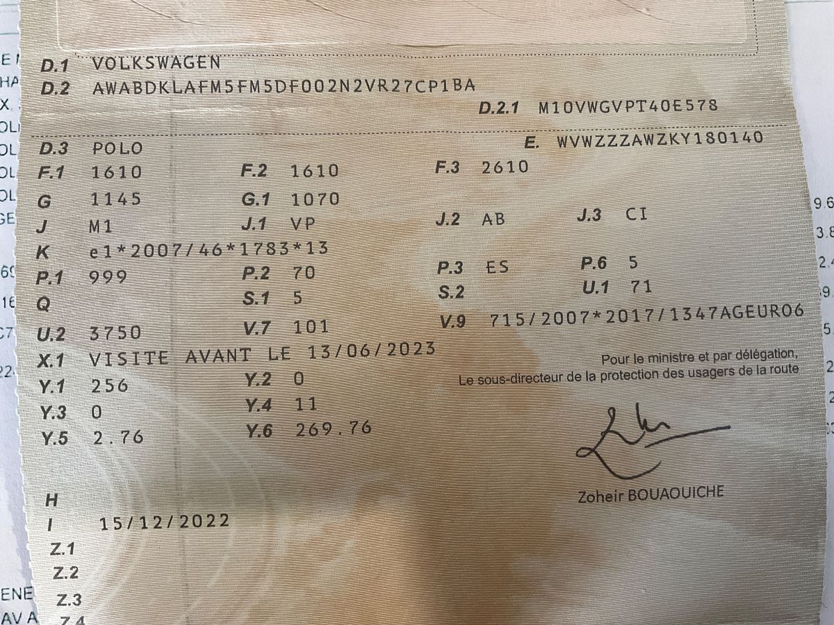 1º matriculación