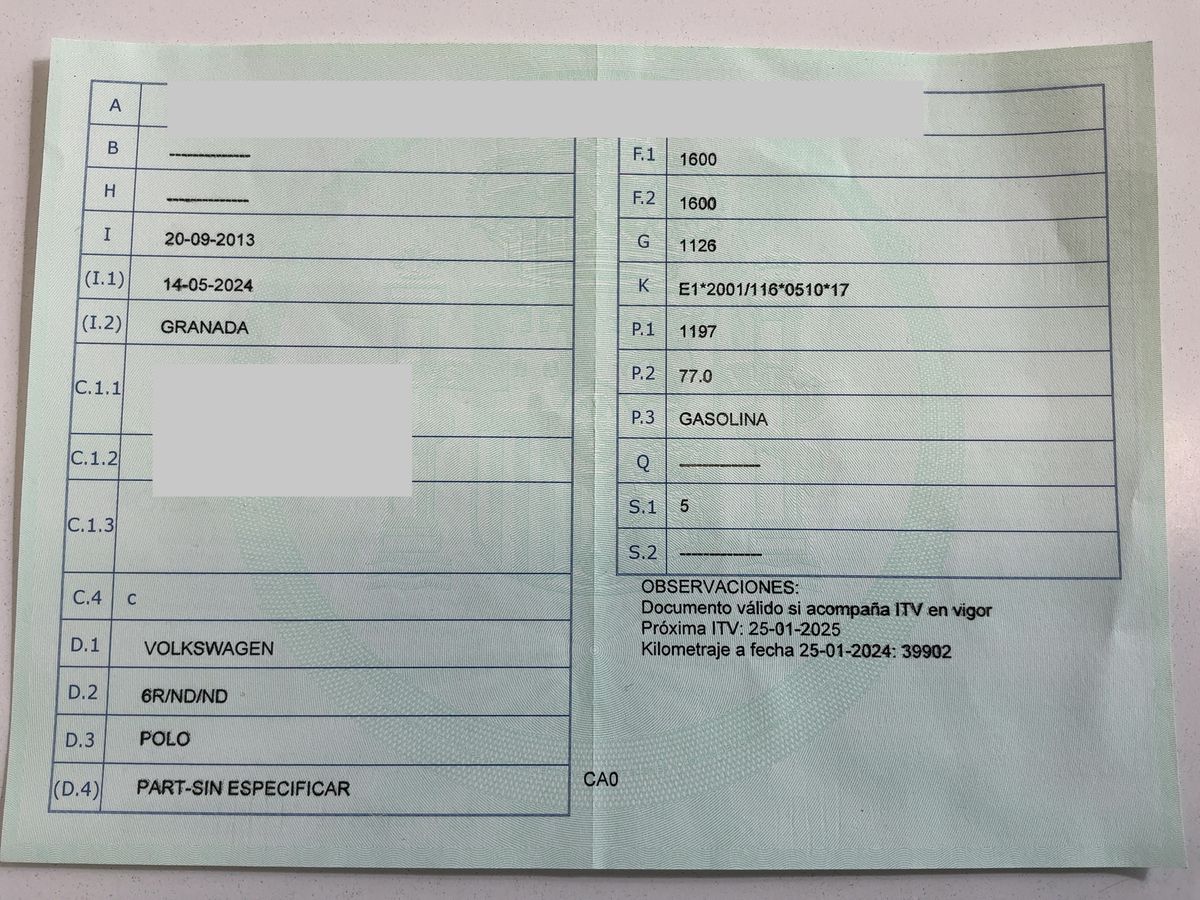 1º matriculación