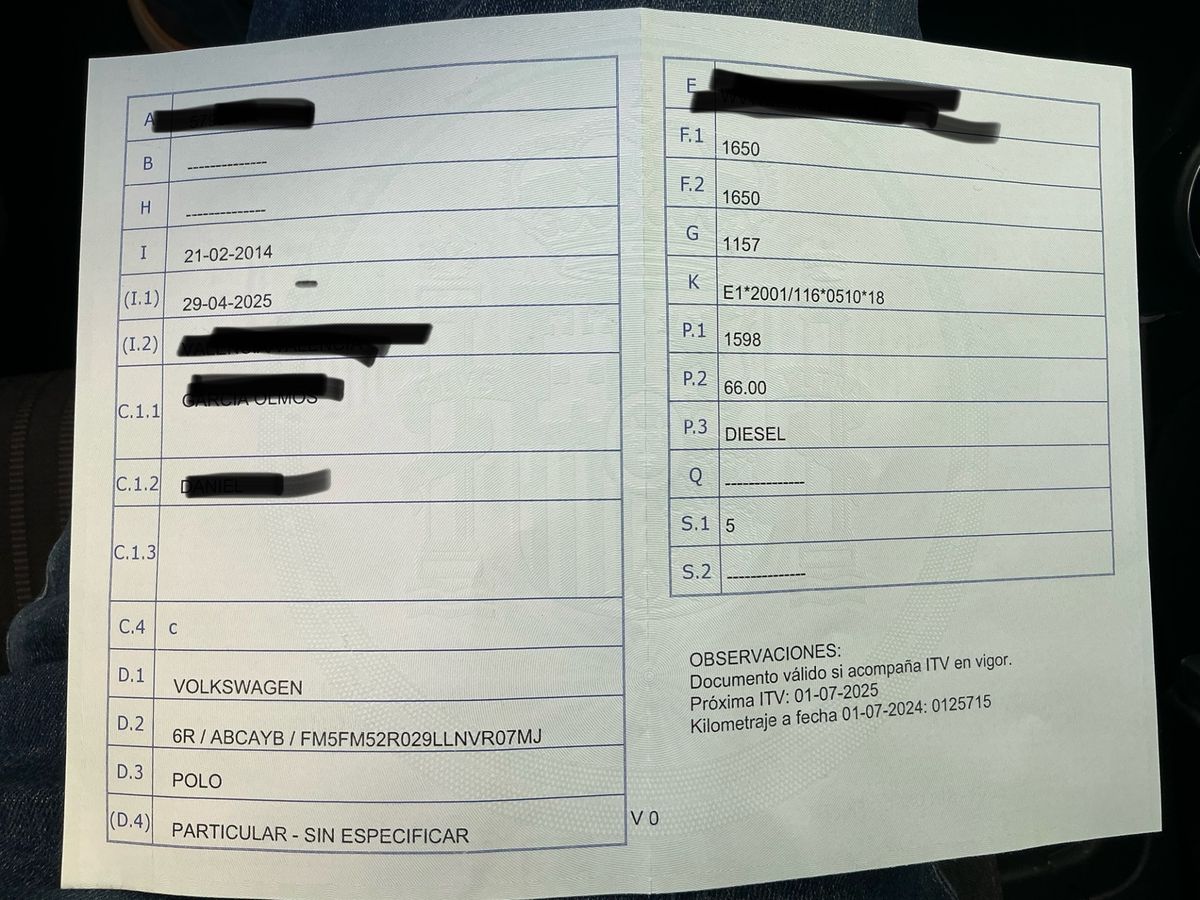 1º matriculación