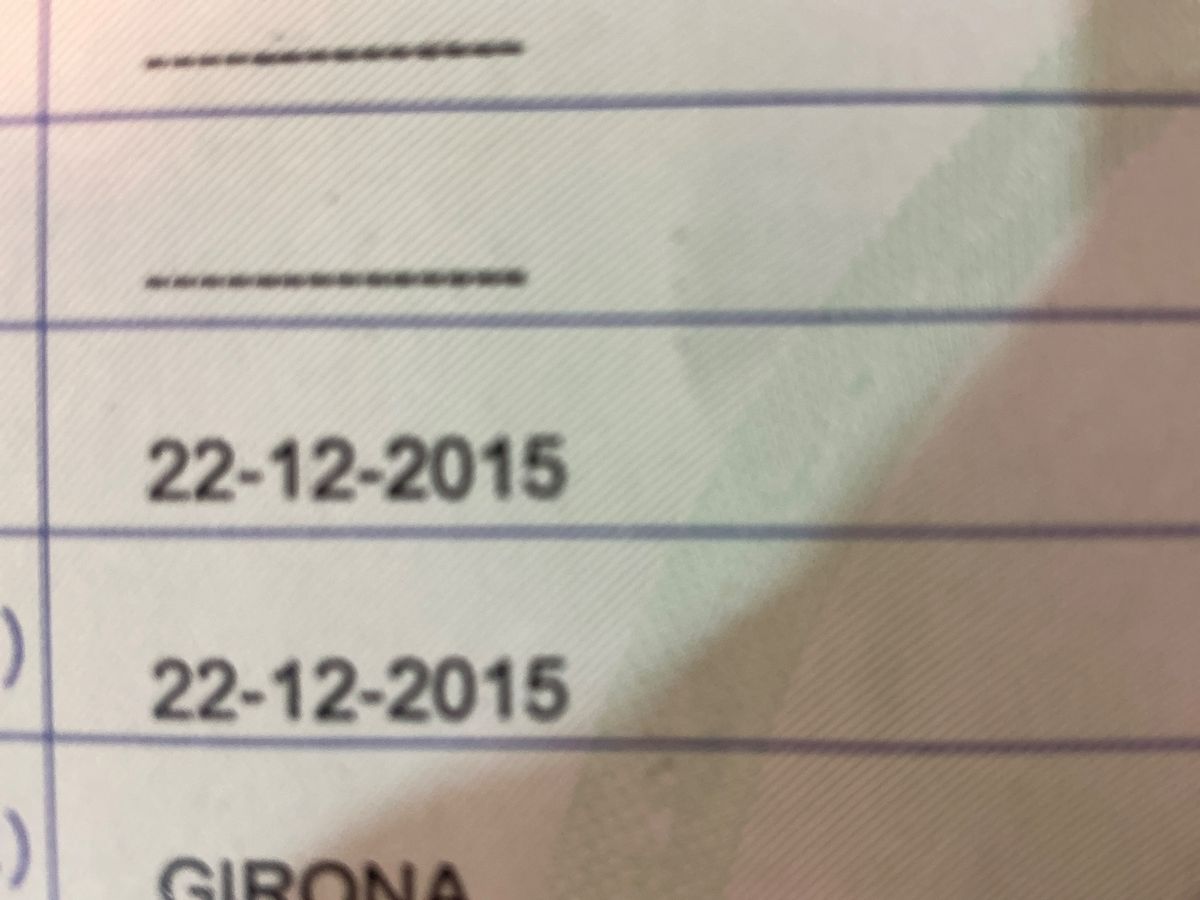 1º matriculación
