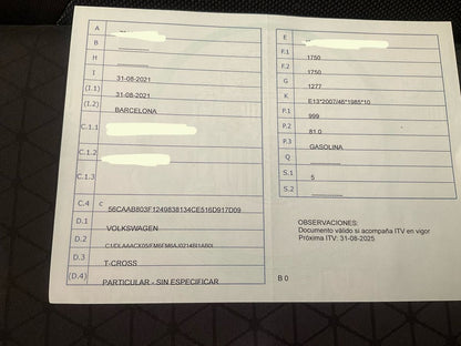 1º matriculación