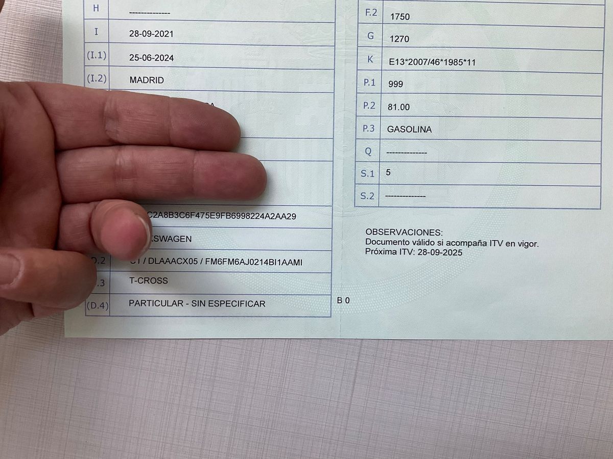 1º matriculación