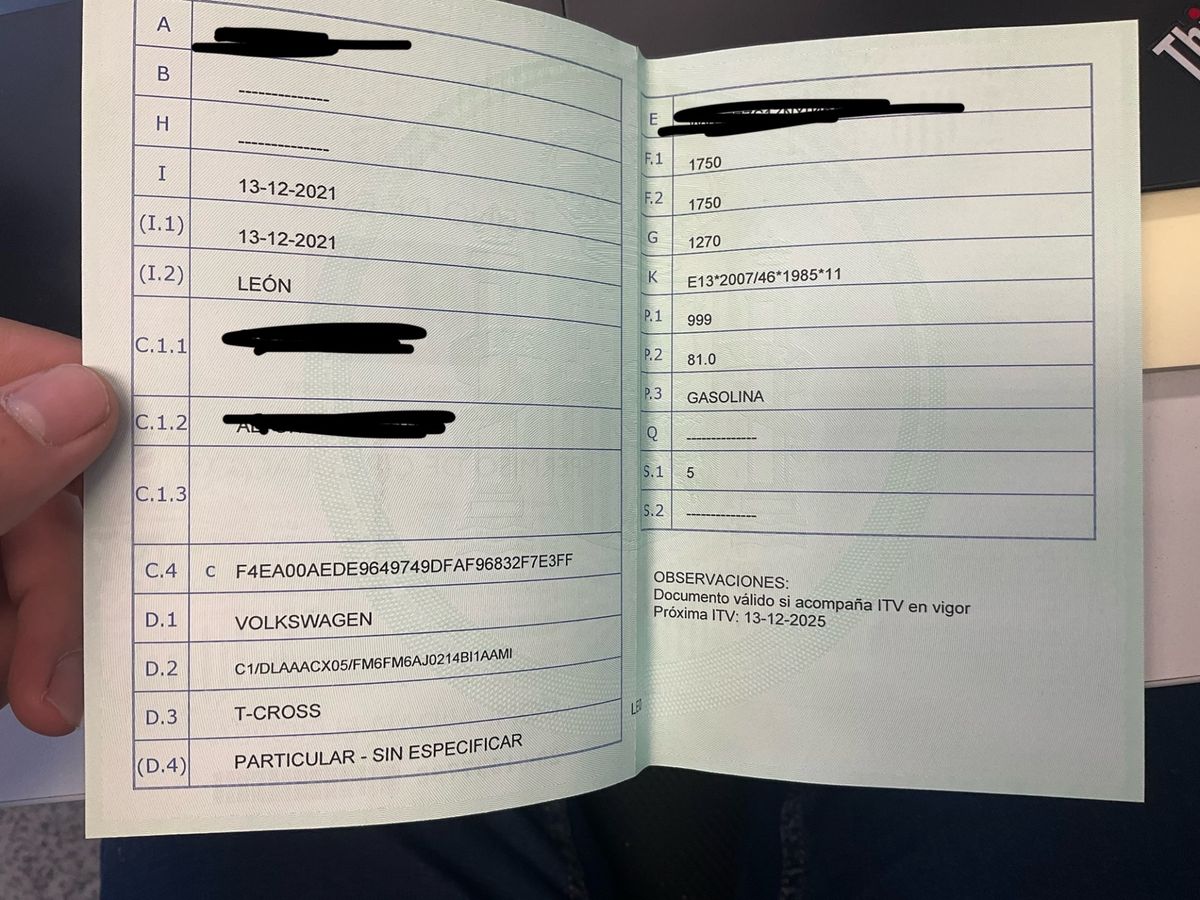 1º matriculación