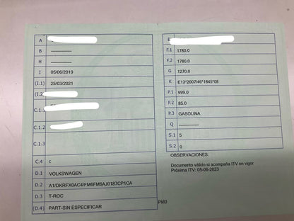1º matriculación