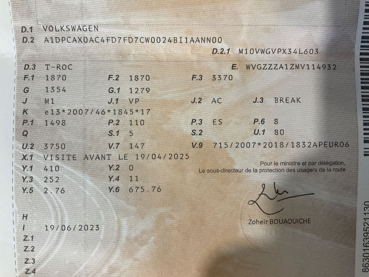 1º matriculación