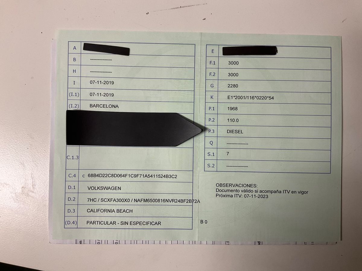 1º matriculación