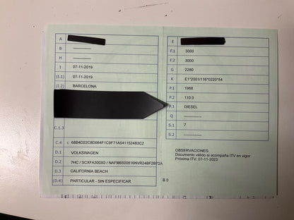 1º matriculación