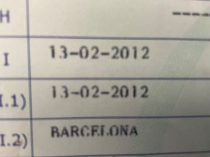 1º matriculación