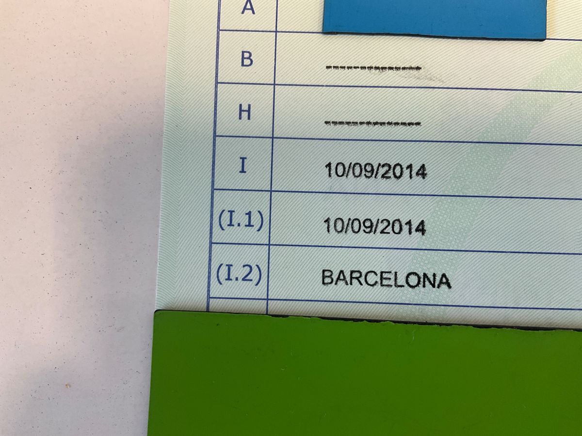 1º matriculación