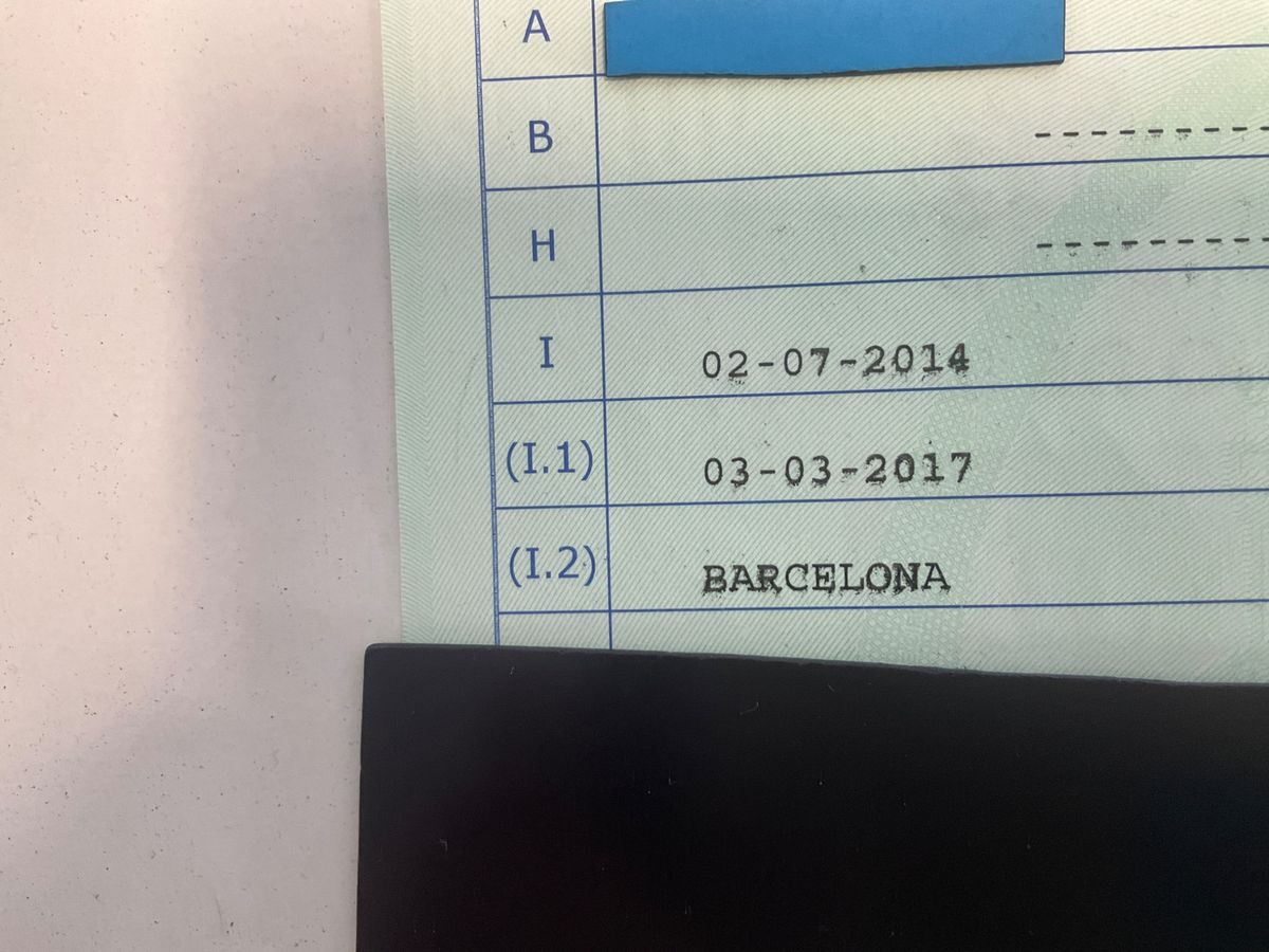 1º matriculación