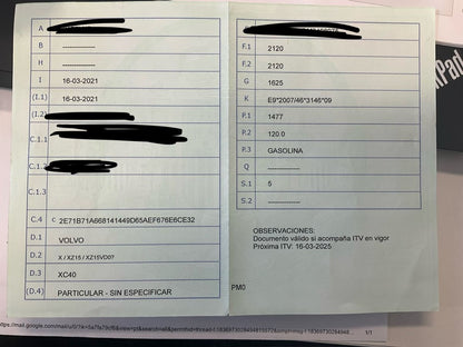 1º matriculación