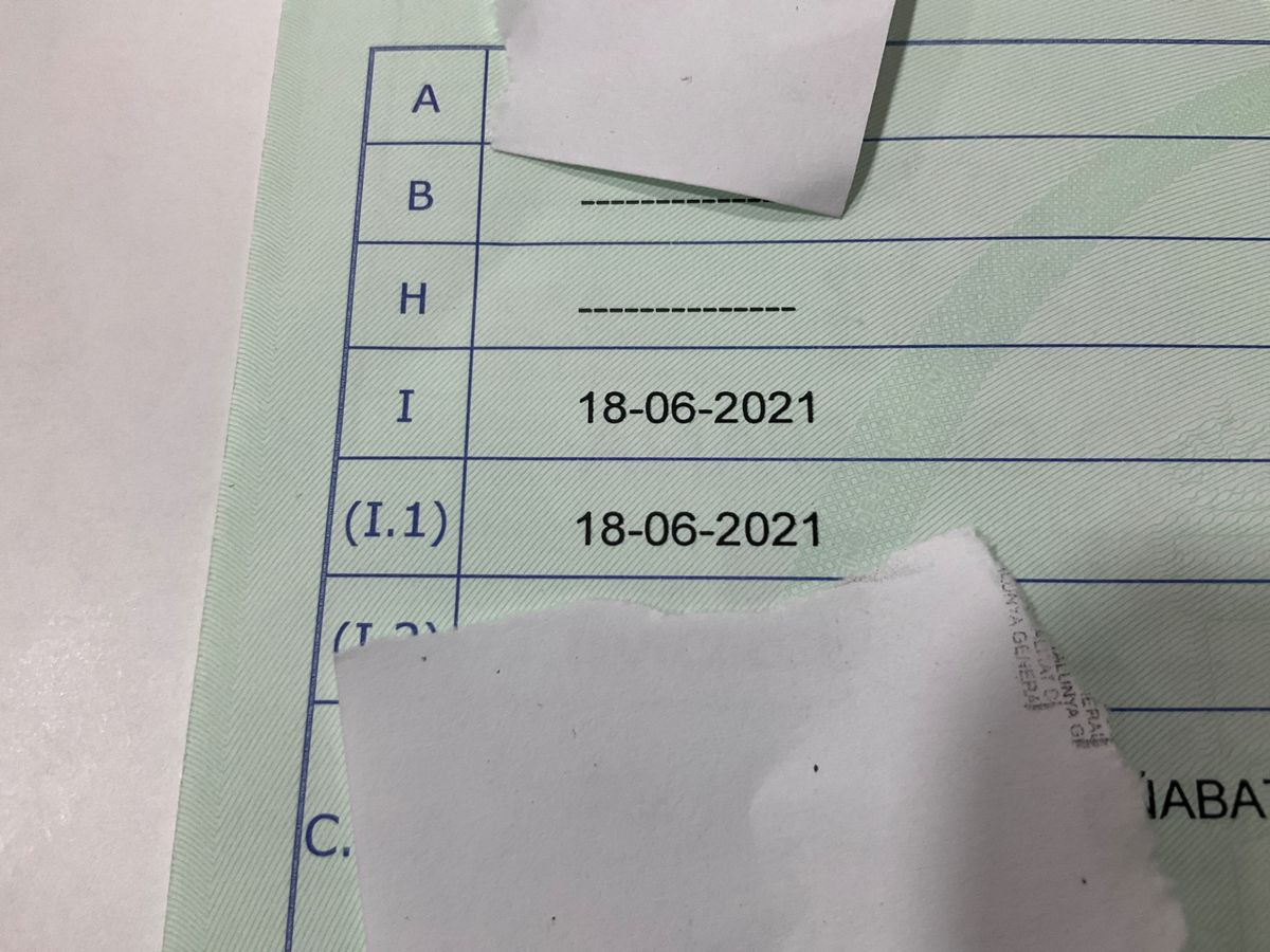 1º matriculación