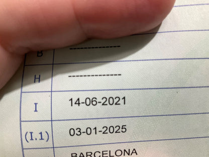 1º matriculación